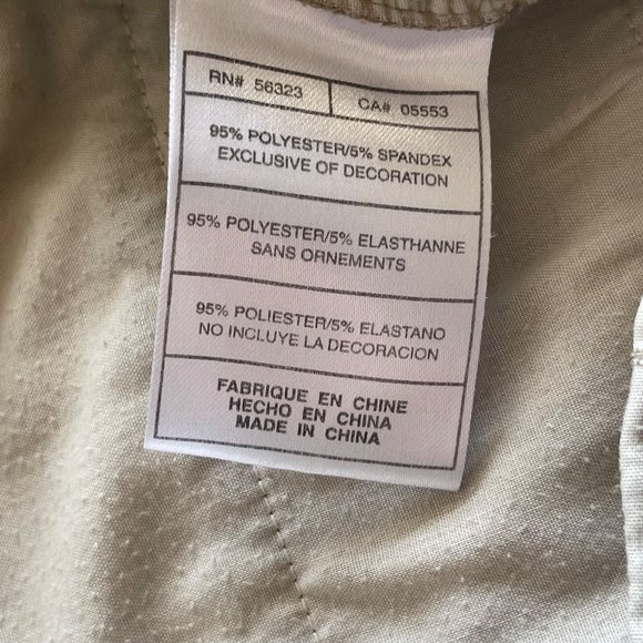 Nike Men's Size 36 Golf Shorts Flat Front Tan/Khaki Dri-Fit Technology Pockets - Picture 5 of 7